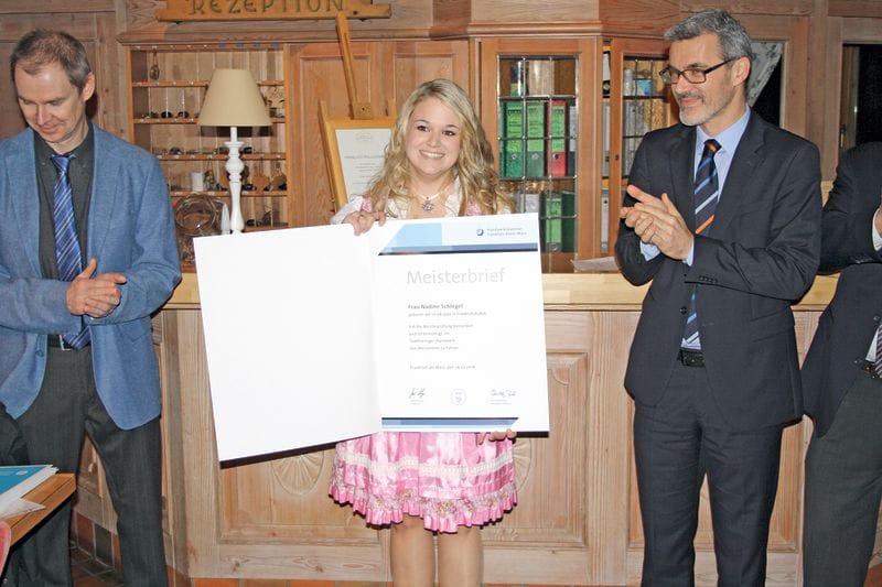Immer weiter auf der Karriereleiter