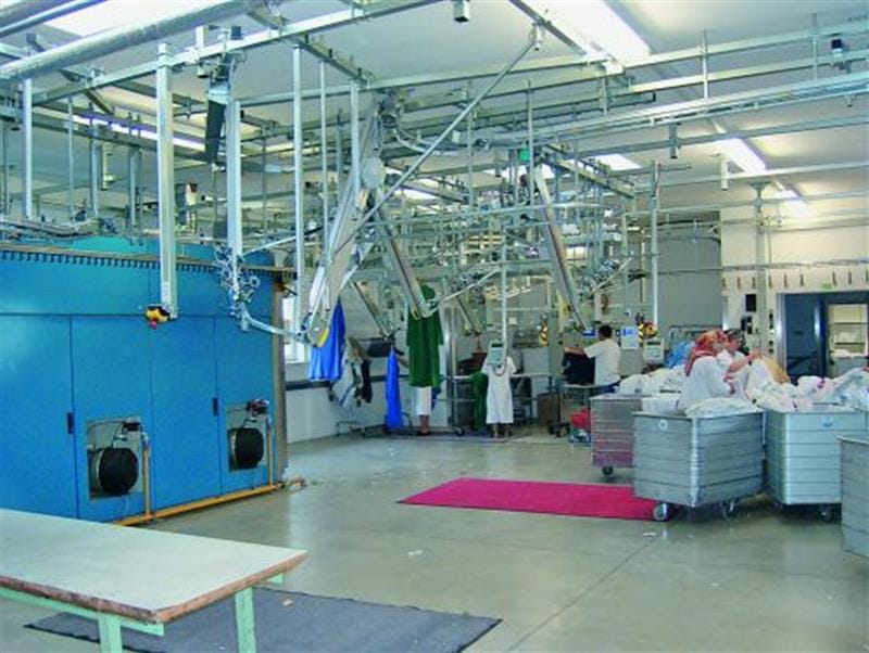 Die Finishingstraße in der Rosa Toifl & Co. GmbH, Wien.
