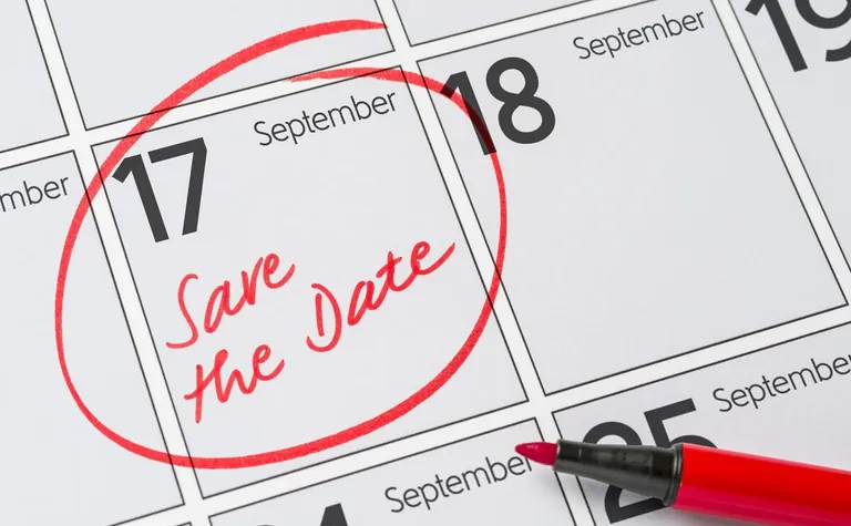 Save the Date Terminforum Kalender Textilpflege
