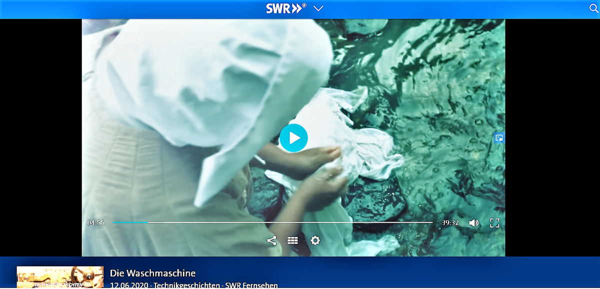 SWR zeigt Film über Waschmaschinen