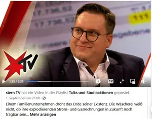 Stern TV interviewt Chef der W&auml;scherei P&auml;tzold