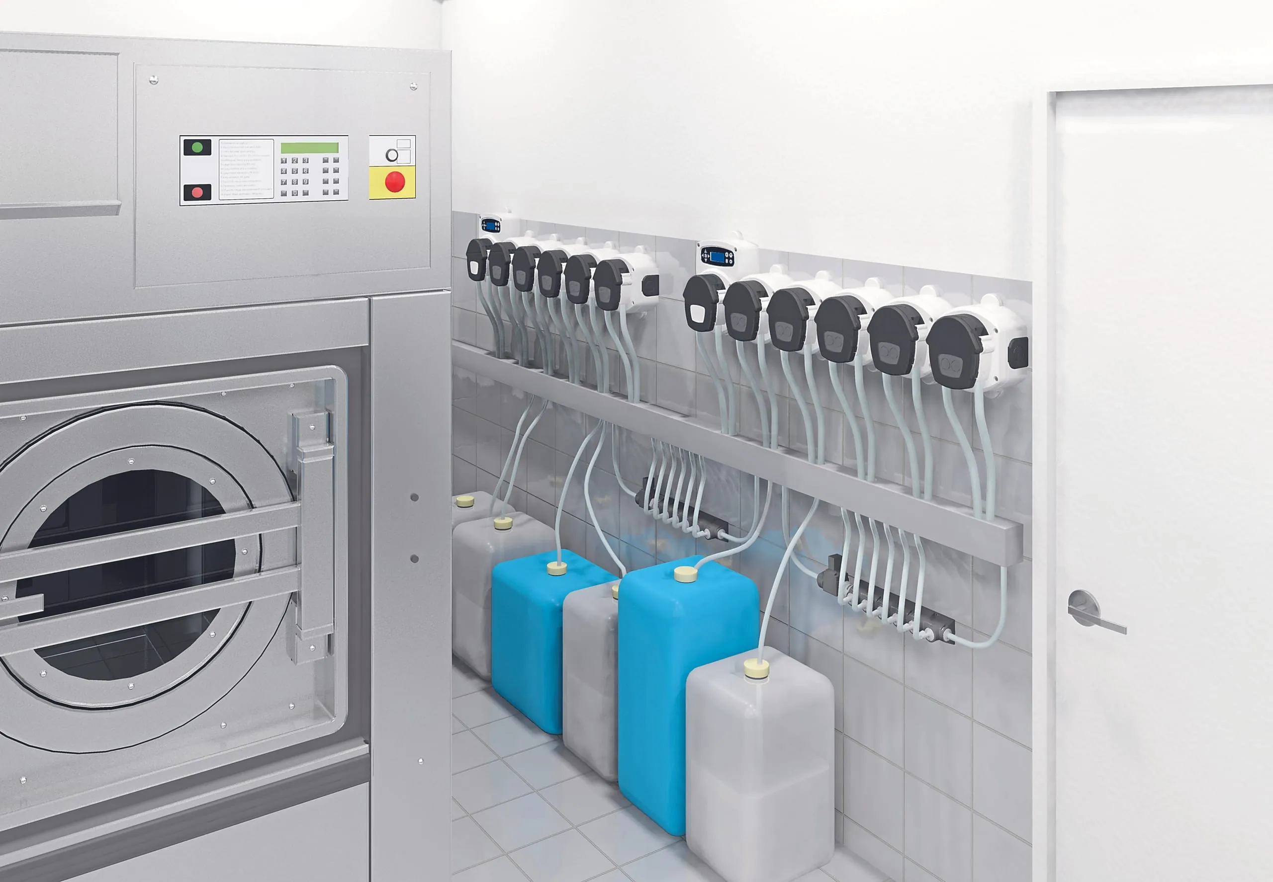 Textilpflege-Dosiersysteme: Bis zu 10 Chemikalien