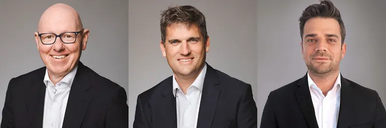 Andreas Schneider, COO und Vorstandsmitglied, Fran&ccedil;ois-David Tourneur, CEO Elis Deutschland & &Ouml;sterreich und Christopher Beyer, Director Operations