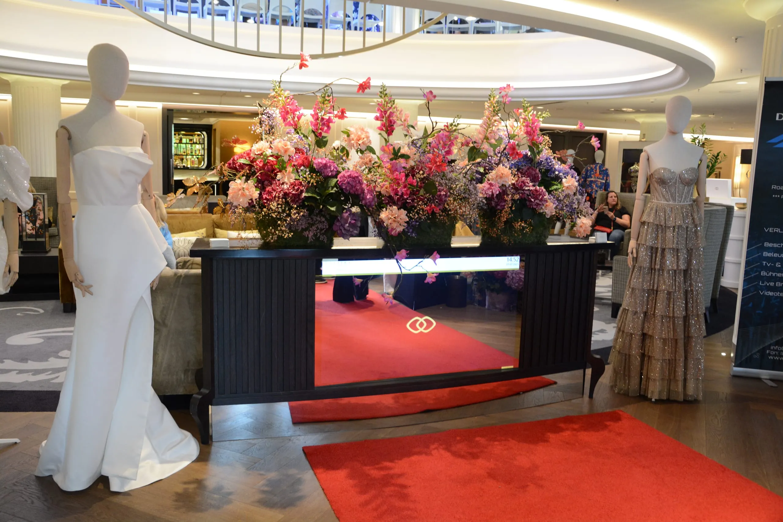 Eingangsbereich des Sofitel Frankfurt Opera, in dem die Fashionshow stattfand.