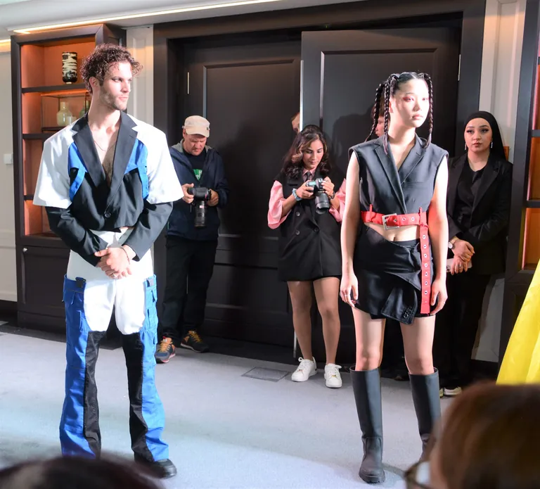 Models auf der CWS Workwear Fashionshow.