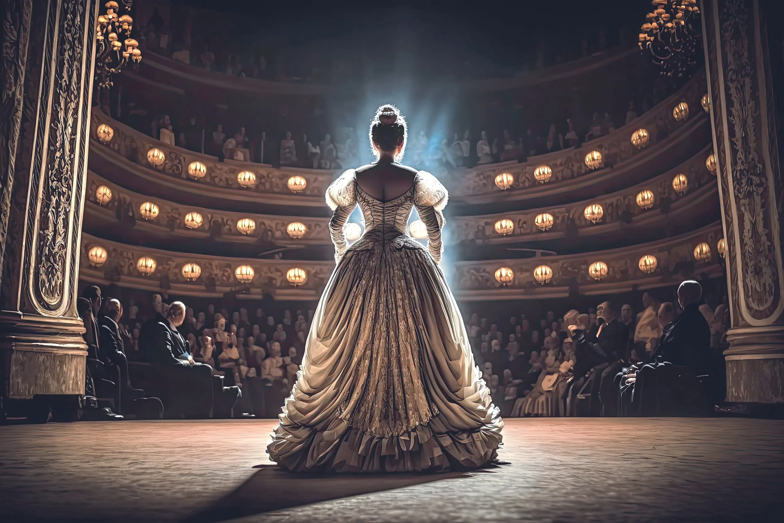 Samt und Seide im Rampenlicht