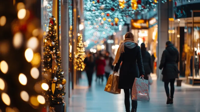 Weihnachtsshopping: Auch DIenstleister wie Textilpflegebetriebe können von der gesteigerten Kauflust profitieren.