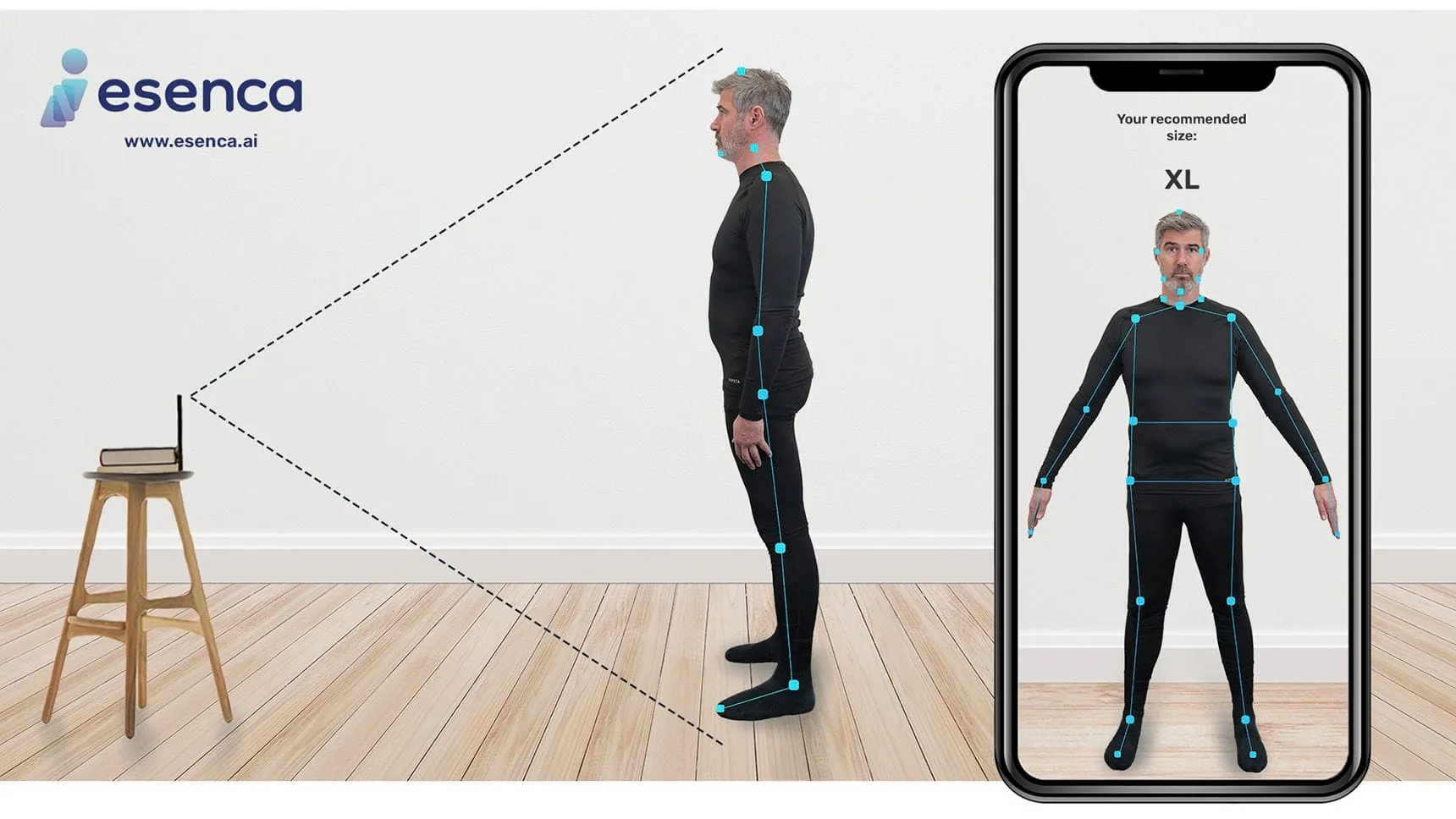 Unkomplizierte Anprobe: Mewa investiert in eine App-gesteuerte Ermittlung von Bekleidungsgrößen.