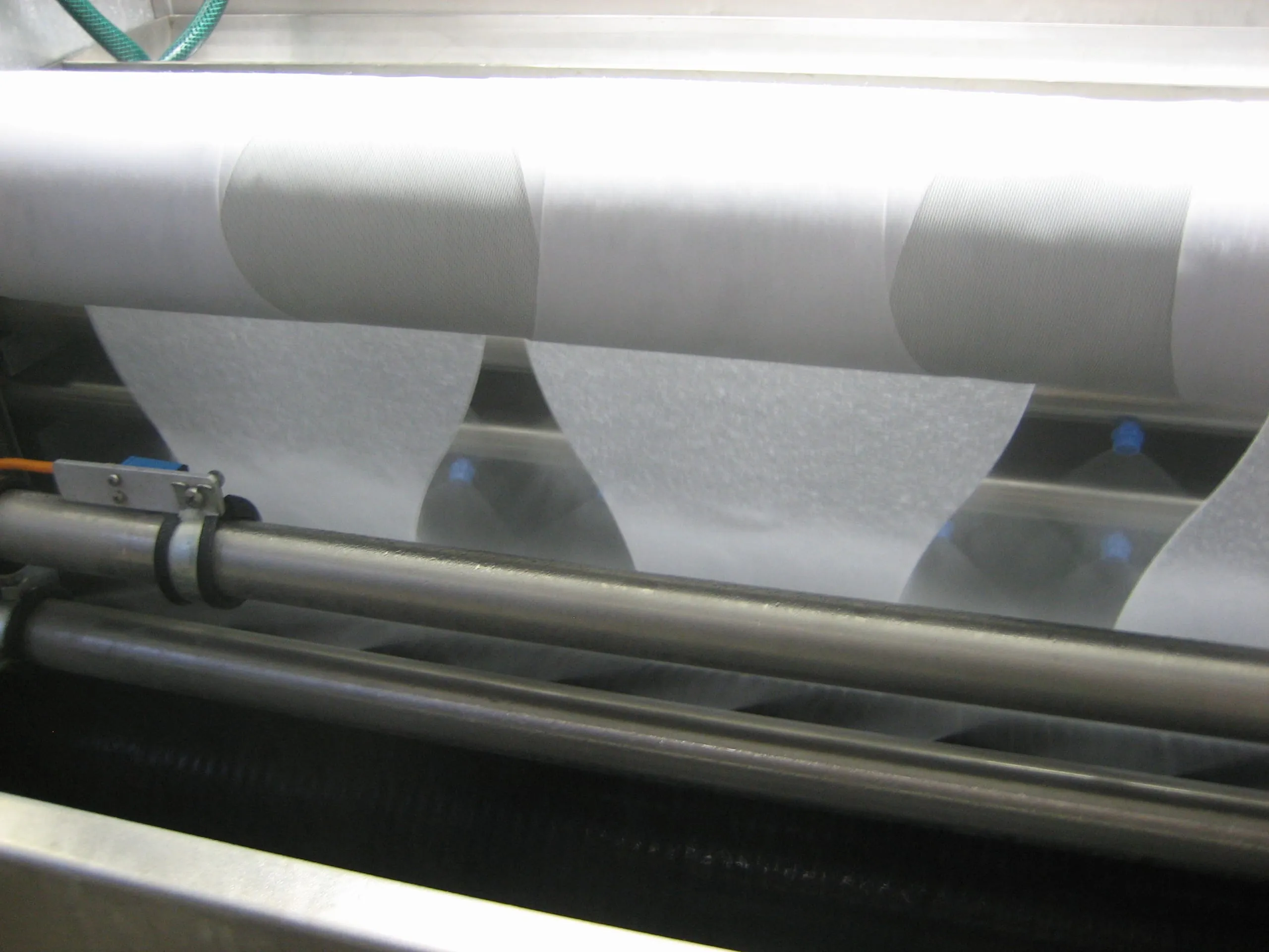 "Vertical Wave"-Lamellen während des Waschvorgangs.