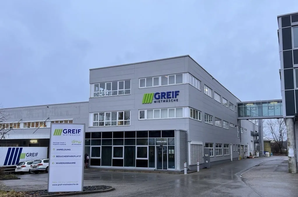 RWin Wäscherei des Jahres: die Firmenzentrale von GREIF in Augsburg.