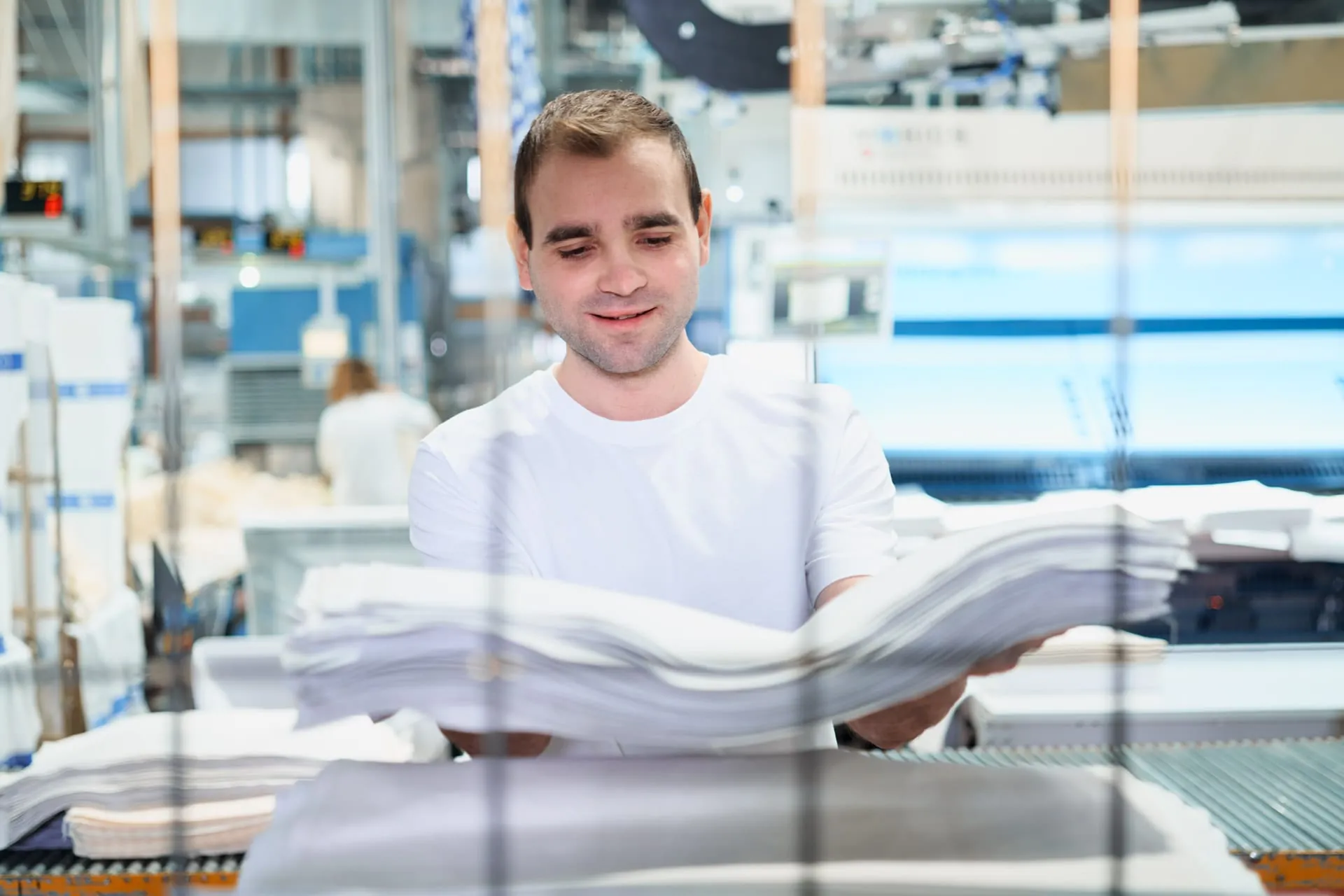 RWin Wäscherei des Jahres 2023. In der Produktion beim Versand.