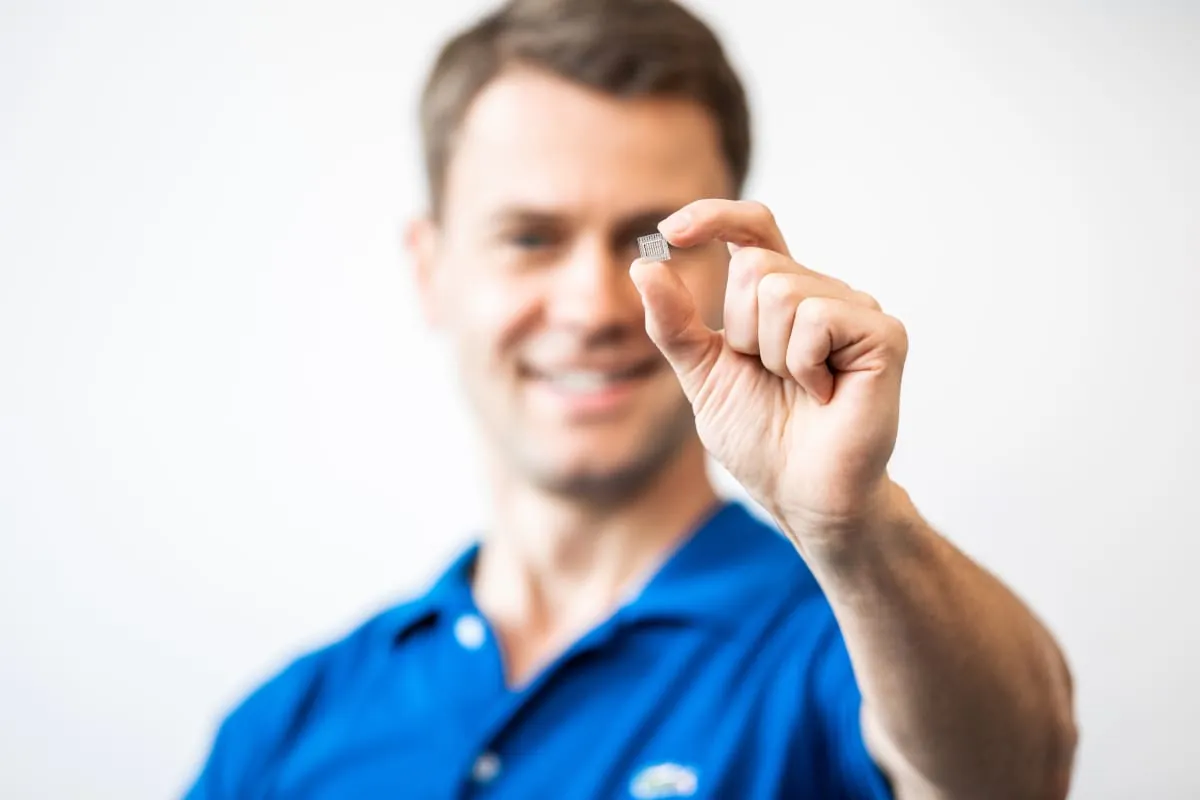 Das Geheimnis des SenoLab-Scanners ist ein patentierter Sensor, der die von der Messprobe reflektierten Infrarotstrahlen "liest".