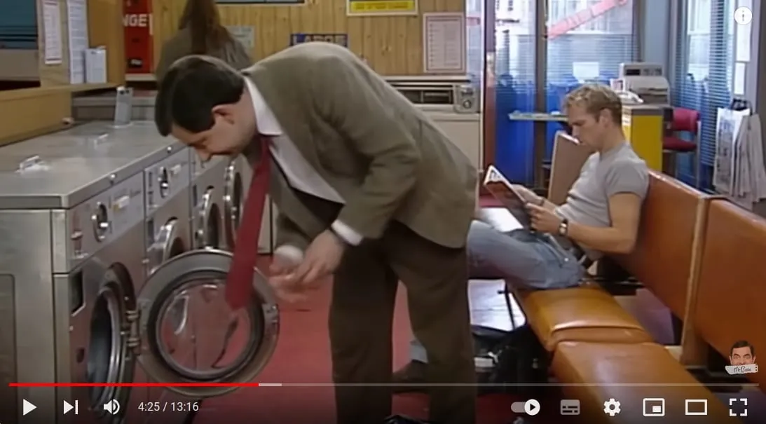 Mr. Bean im Waschsalon