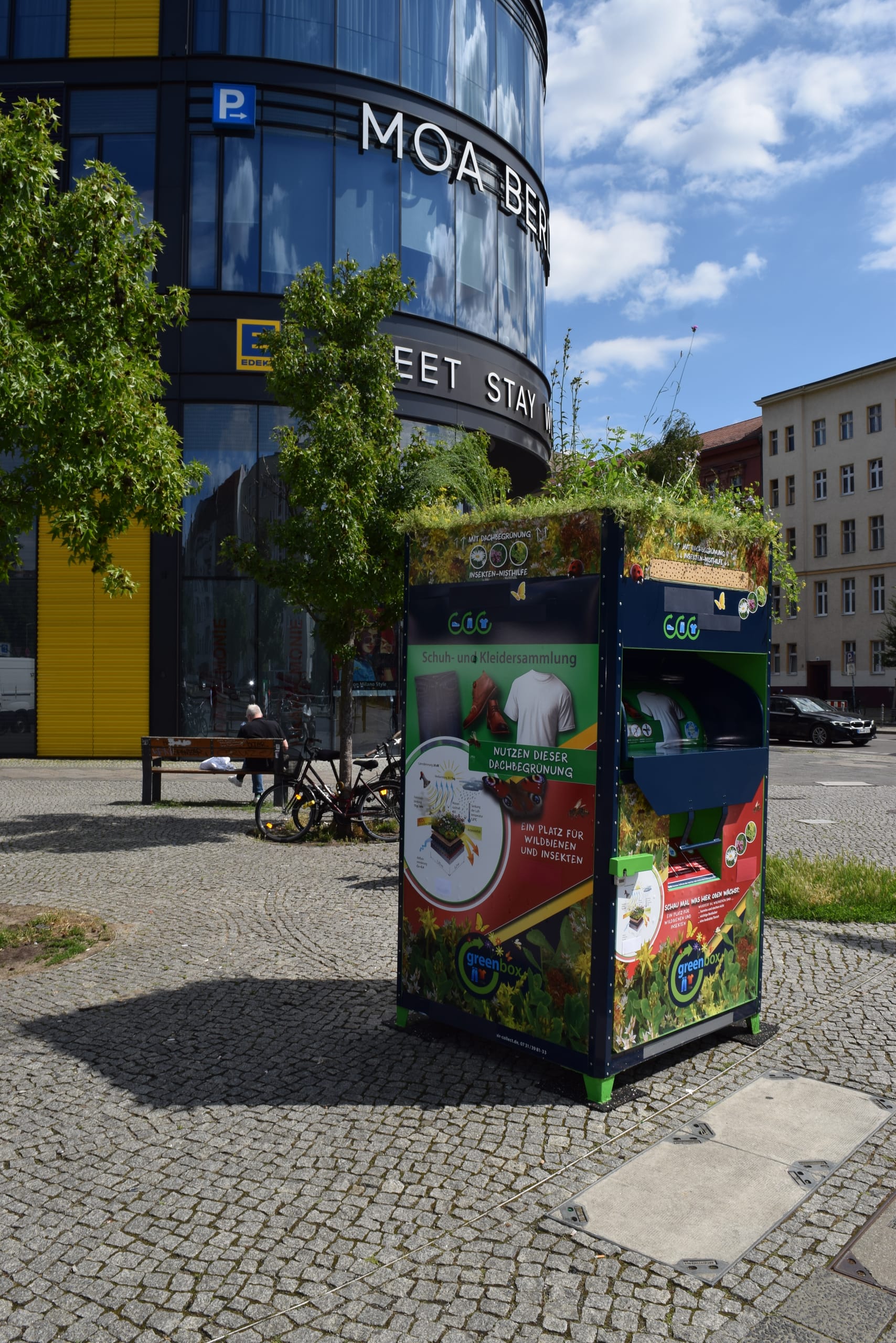 Grüne Sache: Die "greenbox" von ­GLAESER kommt mit fertig bepflanztem Dach.