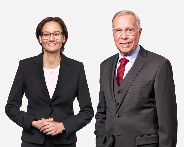 CEO der CHT Gruppe Eva Baumann (li.) und CFO Professor Dr. Klaus Müller.