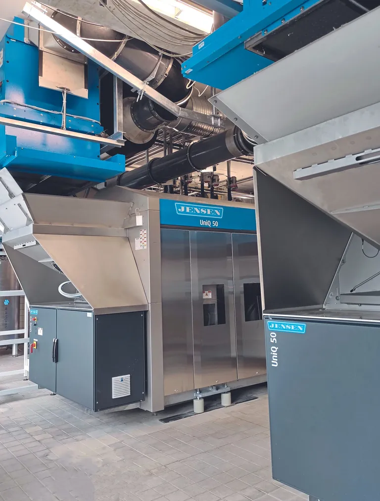 Der JENSEN-Tunnelwascher "UniQ" mit patentiertem Waschverfahren.