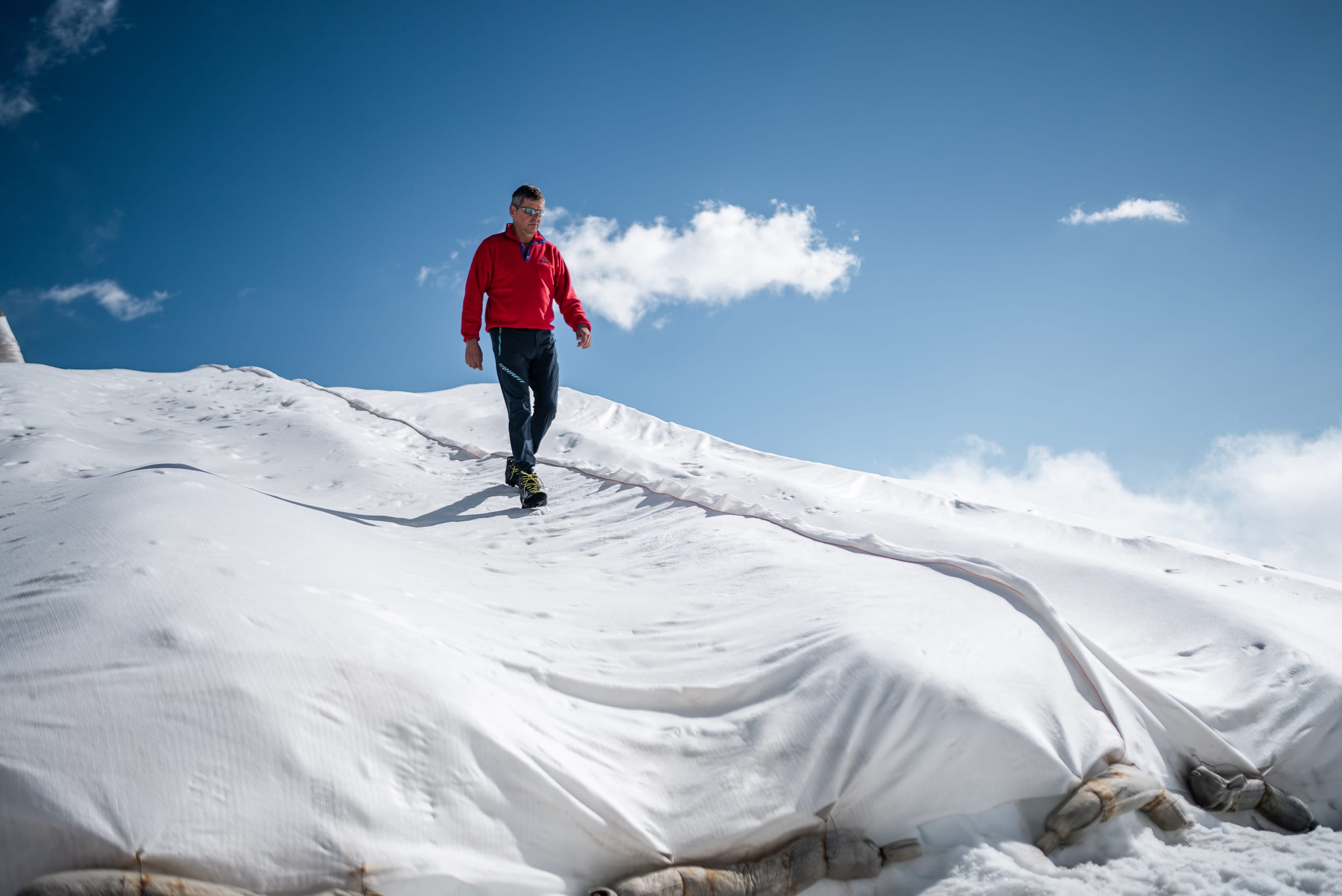 Ein Vlies für Gletscher