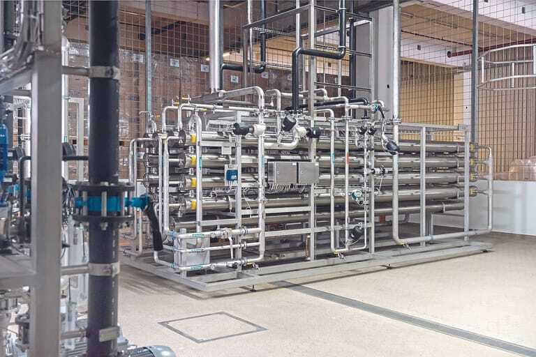 Die Envopur-Membrananlage bereitet das behandelte Prozesswasser für die Wiederverwendung auf.