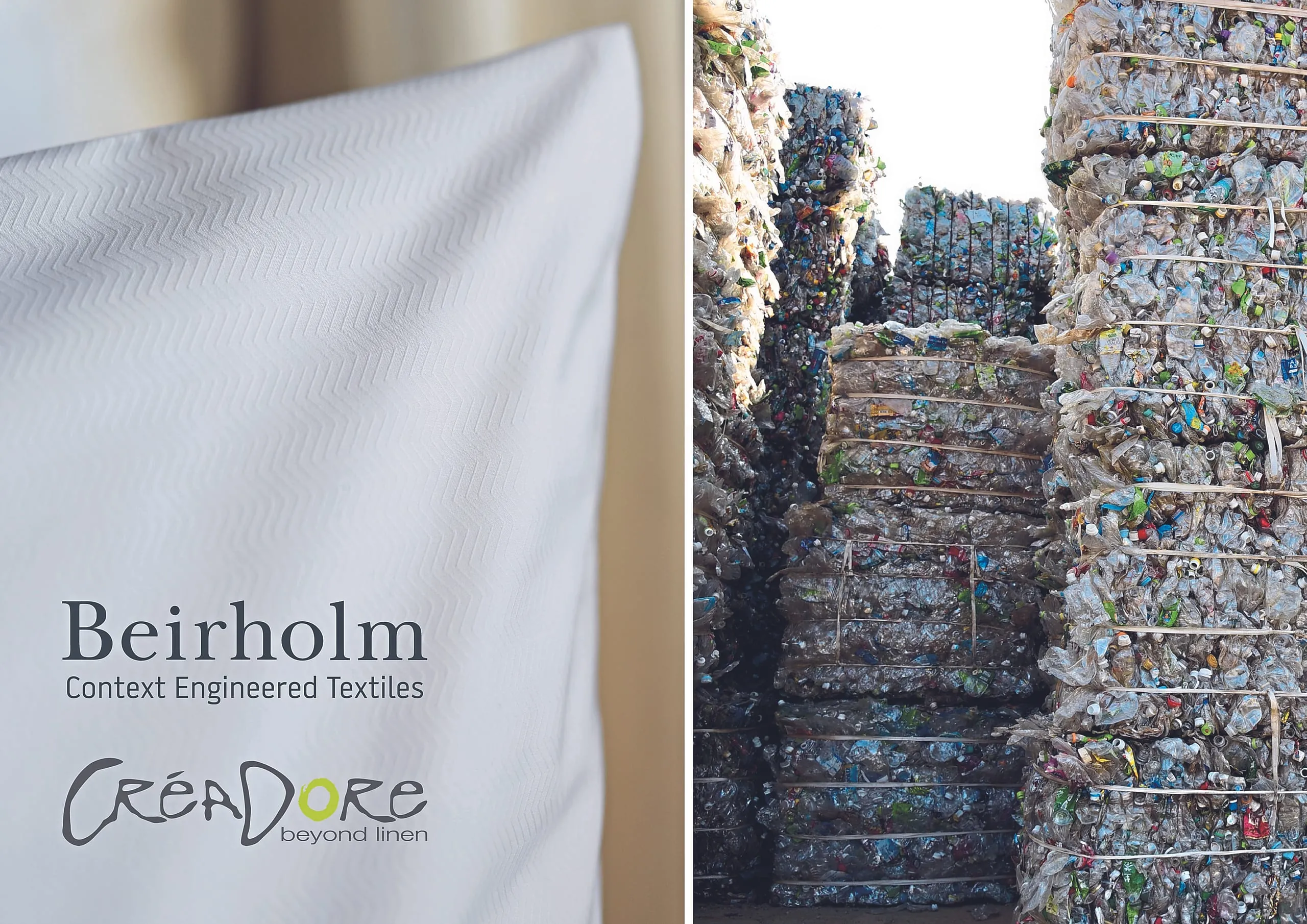 Dezente Wellen aus ­recyceltem Material