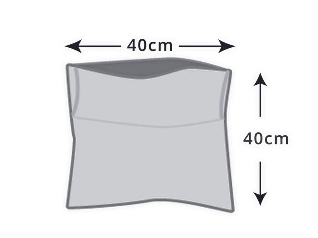 Piktogramm eines 40x40 cm gro&szlig;en Kissens.