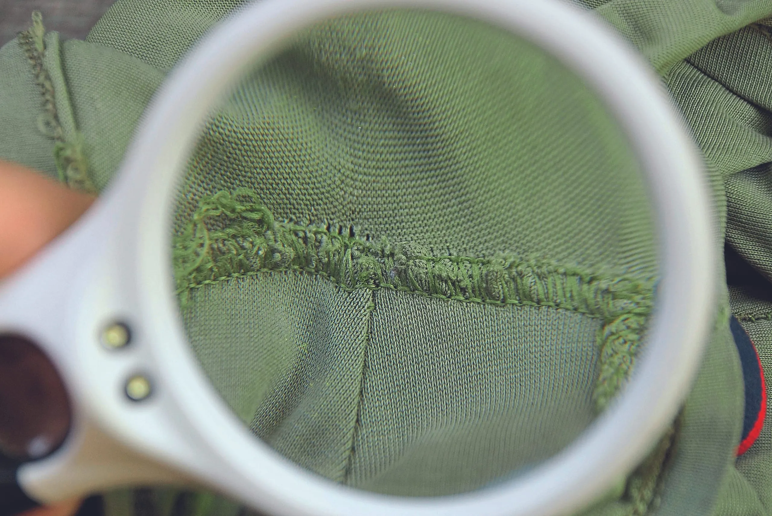 Lupe Textilien Gutachter Sachverständige