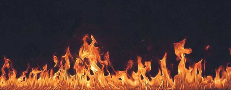 Flammen Panorama Feuer