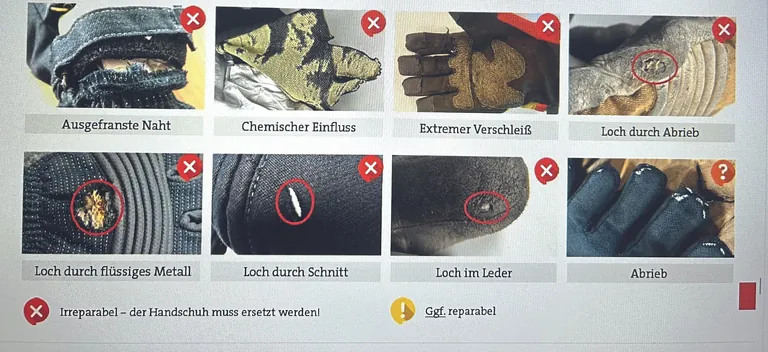 Feuerwehrhandschuhe Tauglichkeitspr&uuml;fung 