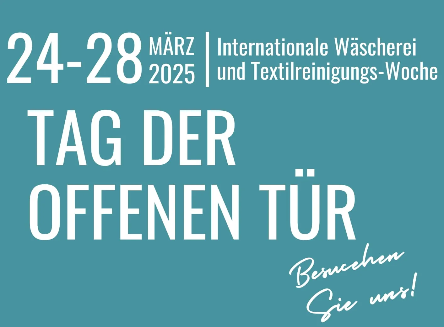 Erste "Internationale Wäscherei- und Textilreinigungs-Woche"
