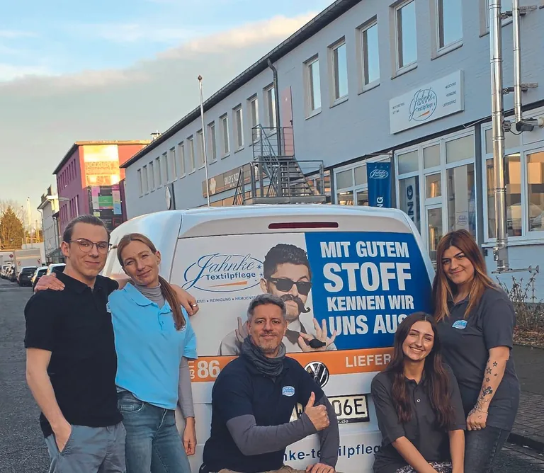 Gruppenfoto Auszubildende Wäscherei Jahnke