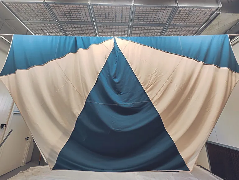 Schirmbespannung Sonnenschutz nachher