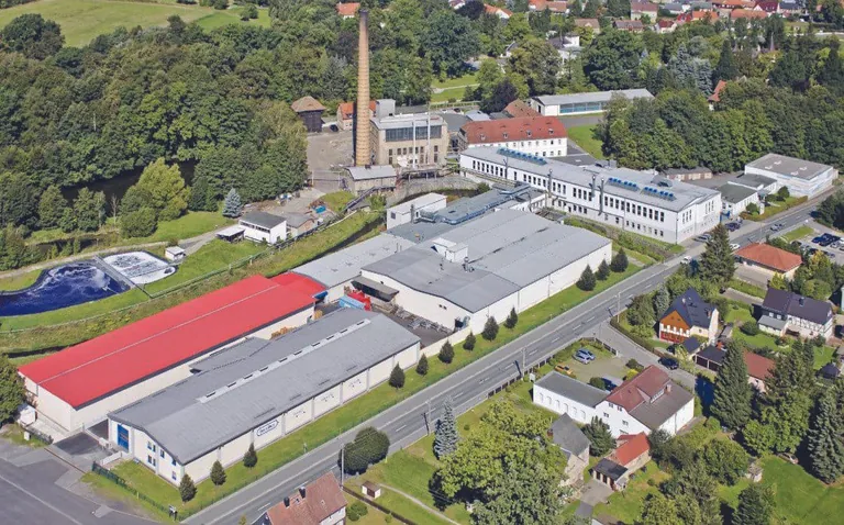 Luftaufnahme der DAMINO GmbH in Großschönau.