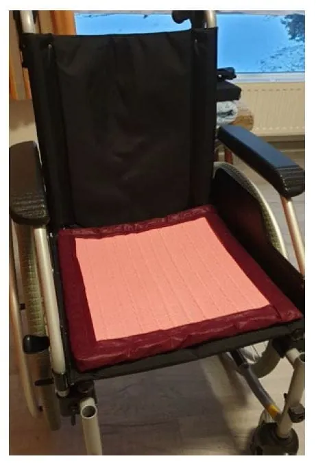 STFI entwickelt Thermoauflage, beispielsweise f&uuml;r Rollst&uuml;hle.