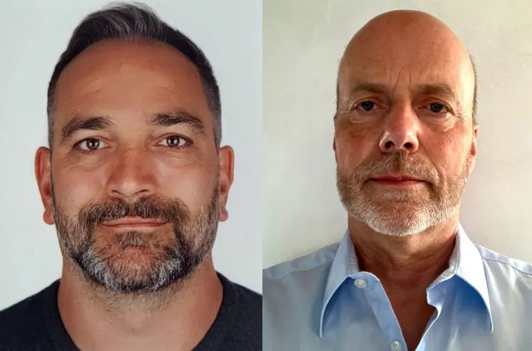 Daniel Schneider (li.) &uuml;bernimmt von Alfred Karl 