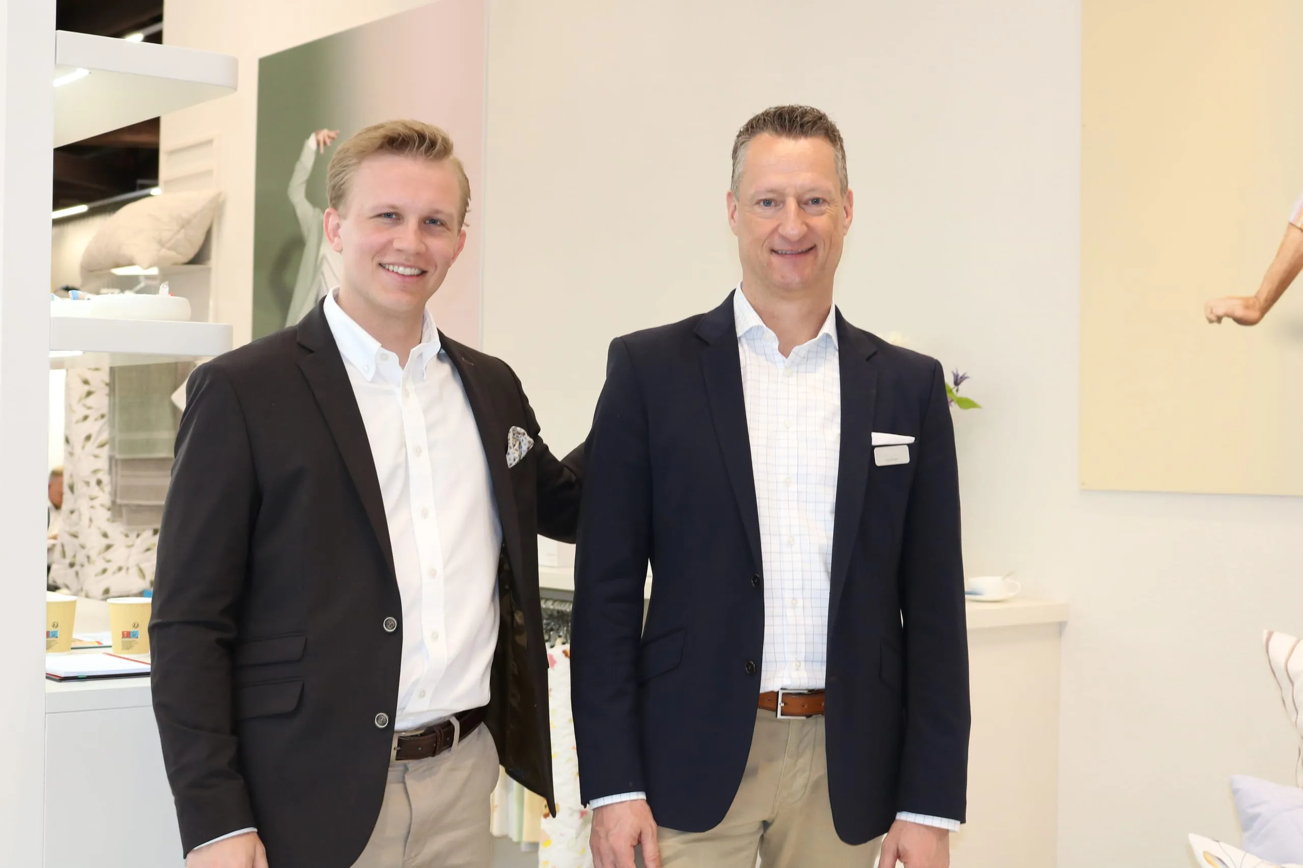 Account ­Manager Mads Faerk (l.) und ­Country Sales Manager Jacob Orskov von ­Beirholm reisten aus Dänemark an.
