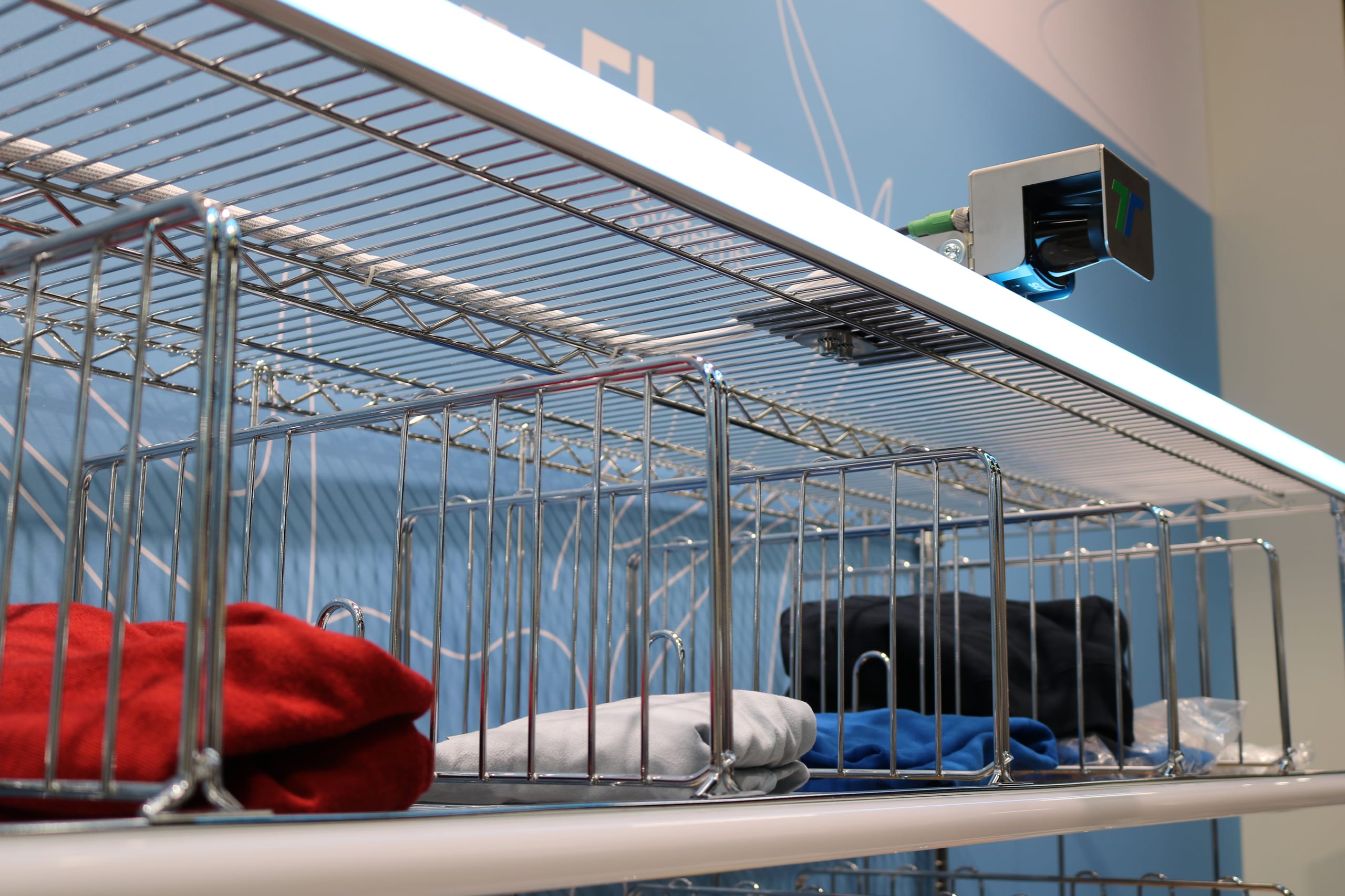 Das neue Kamera geführte Wäschesortiersystem der Firma Thermotex.