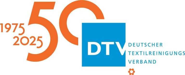Logo DTV Deutscher Textilreinigungs-Verband Jubil&auml;umslogo