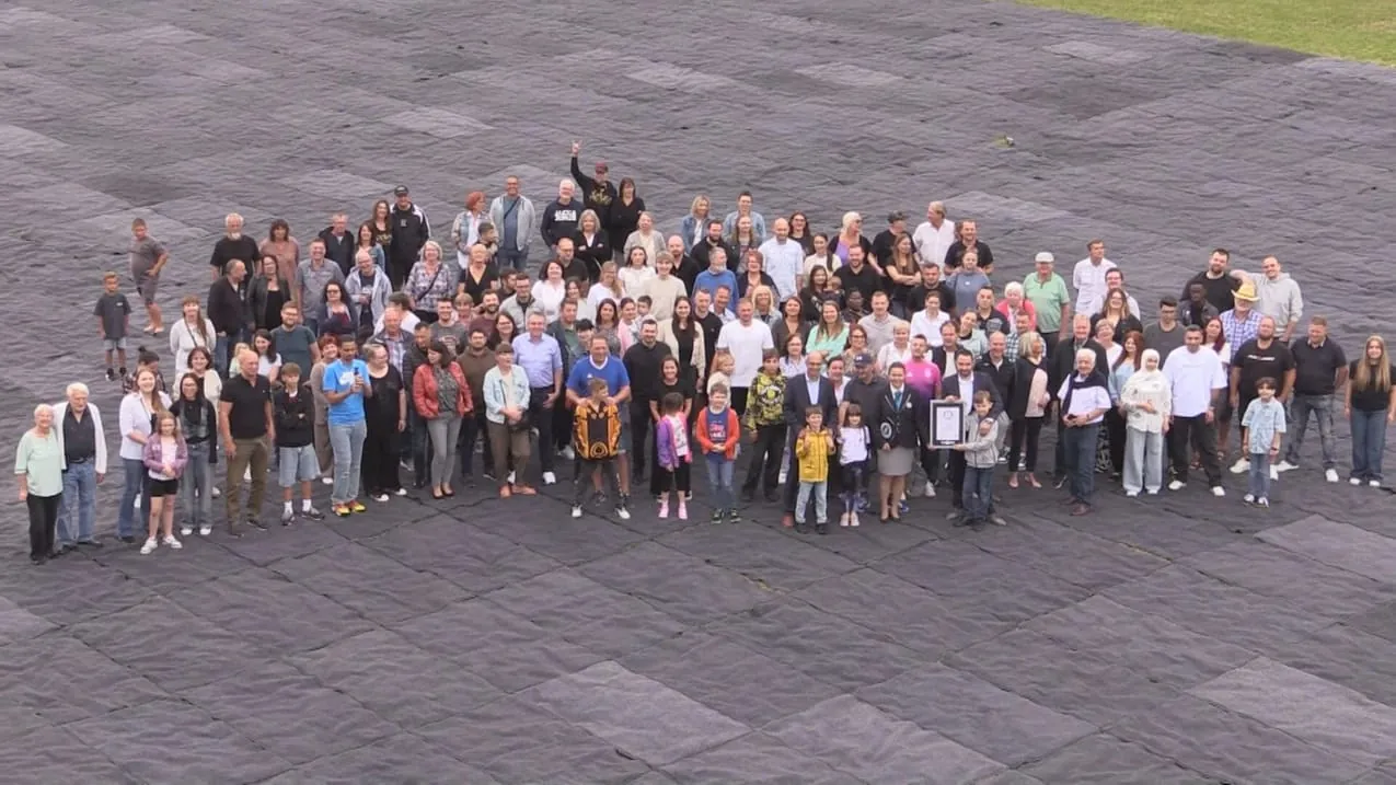 Weltrekord: Größte Schmutzfangmatte bei DBL Merk