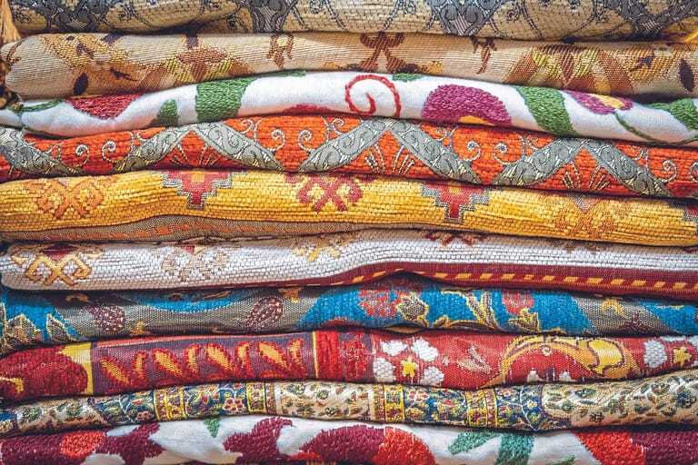 Bunte Teppiche Teppichfasern Carpet