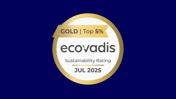 Bild des Goldratings von Ecovadis für die Nachhaltigkeit von Elis.