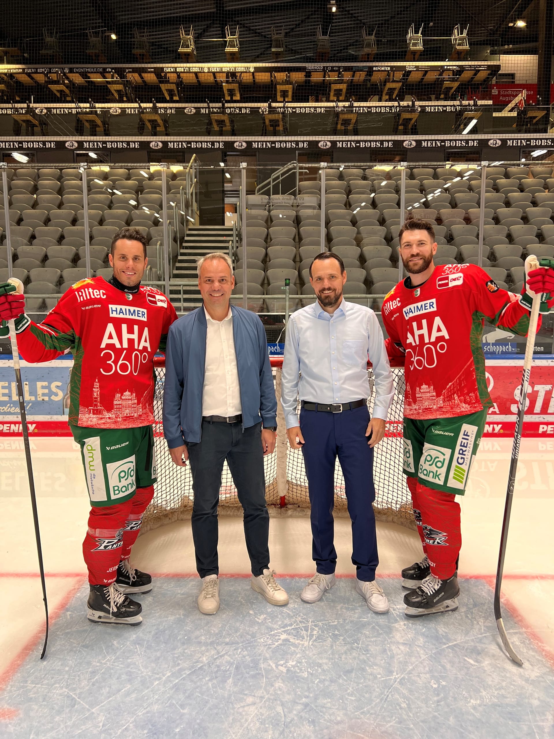 GREIF Mietwäsche sponsert weiterhin Augsburger Eishockeyverein