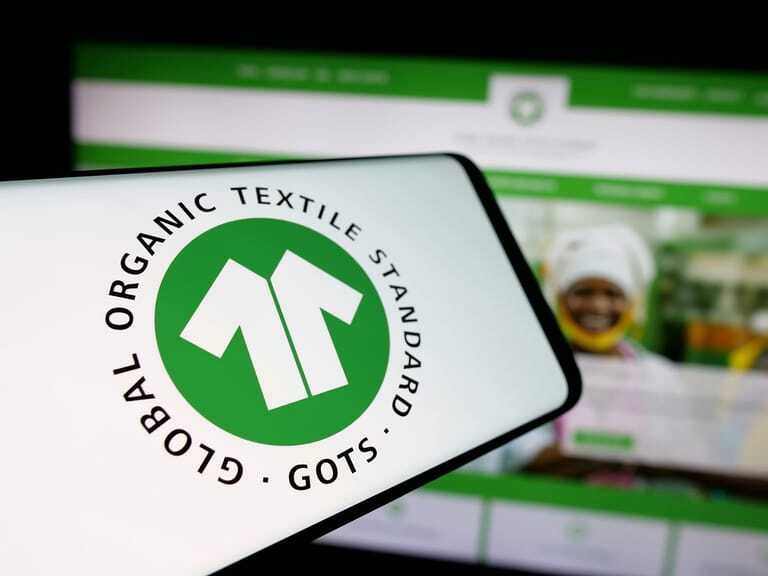 GOTS Global Organic Textile Standard Logo BIldschirm