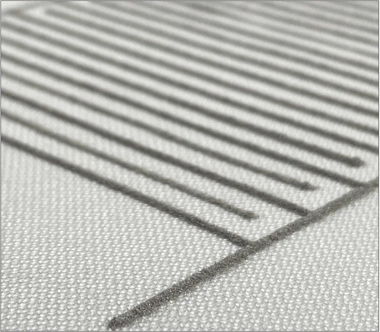 Abbildung 1: Leitfähige Textilbeschichtungen für Sensordemonstratoren.