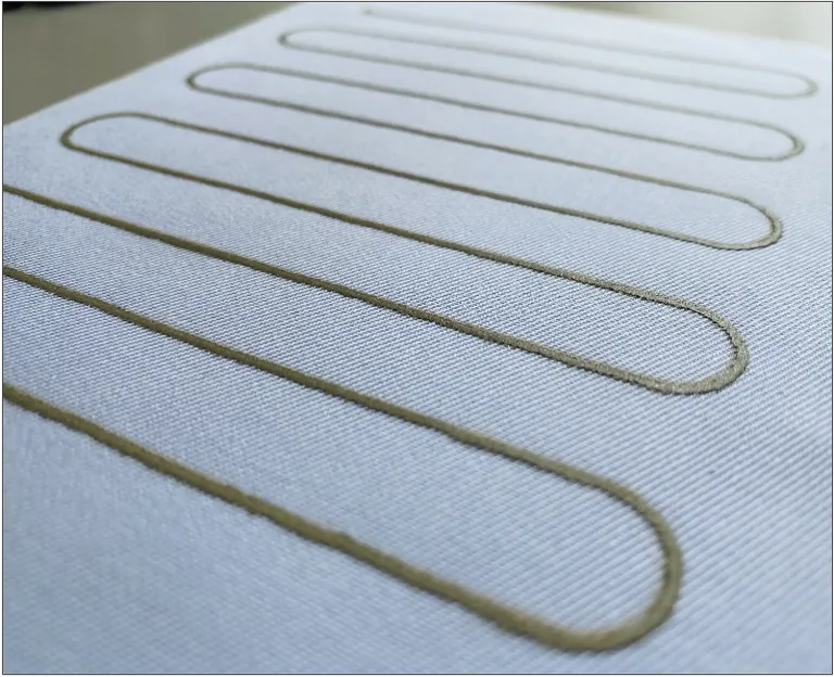 Leitfähige Textilbeschichtungen für Heizdemonstratoren.