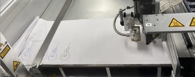 Abbildung 4: Beschichtungsdemonstration im Arbeitsbereich.