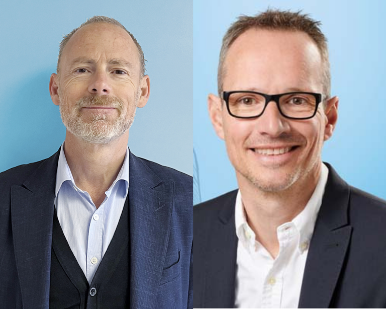 Pascal Deren, CEO von Deren (links) und Carsten Ridder, CEO von Dibella (rechts) freuen sich &uuml;ber die Partnerschaft auf dem franz&ouml;sischen Markt.