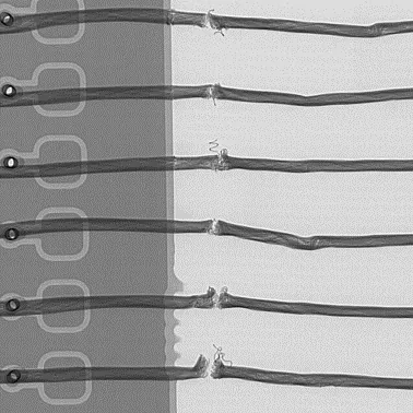 Elektrisola (Hybridleiter) – X-ray nach 100 Waschzyklen.