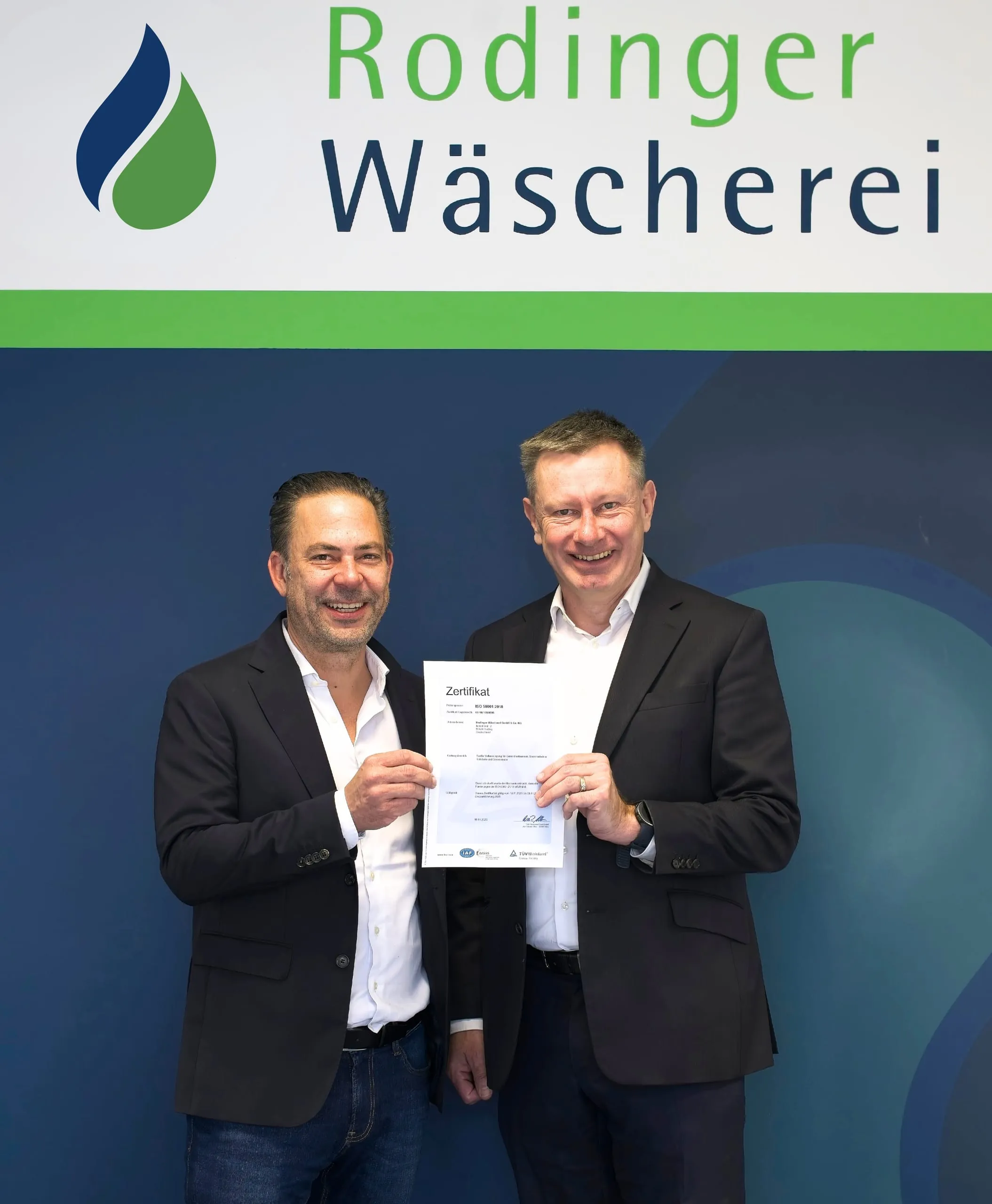 Rodinger Wäscherei erhält ISO 50001-Zertifizierung