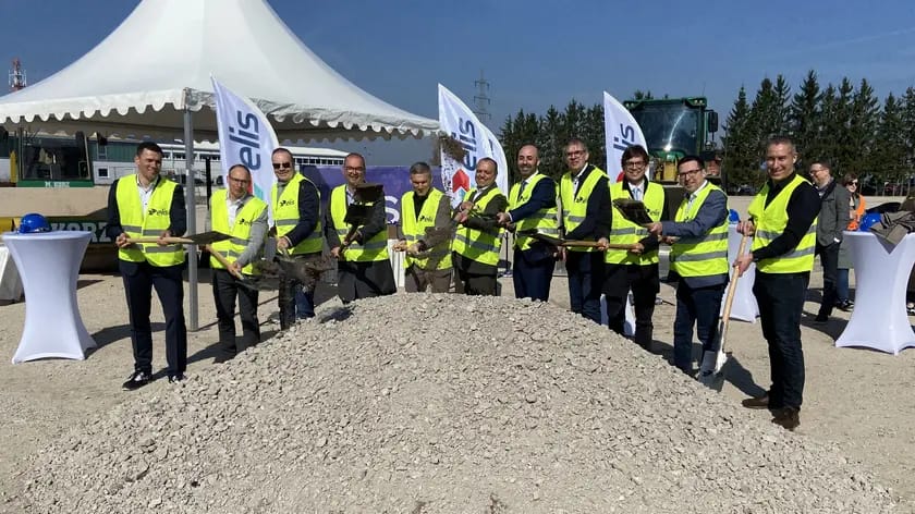 Elis Landstuhl: Spatenstich für neue Wäscherei nach Großbrand