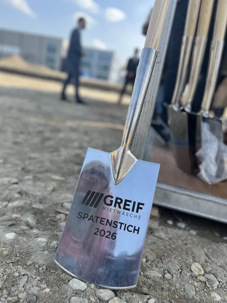 Der Spaten zum Spatenstich.