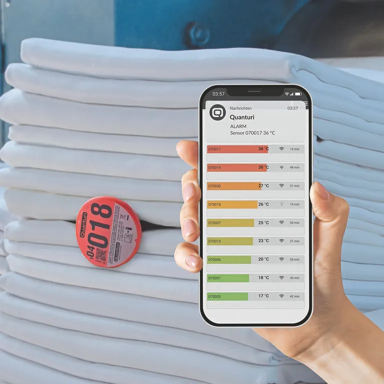 Brandschutz Quanturi Temperatur Sensor Software